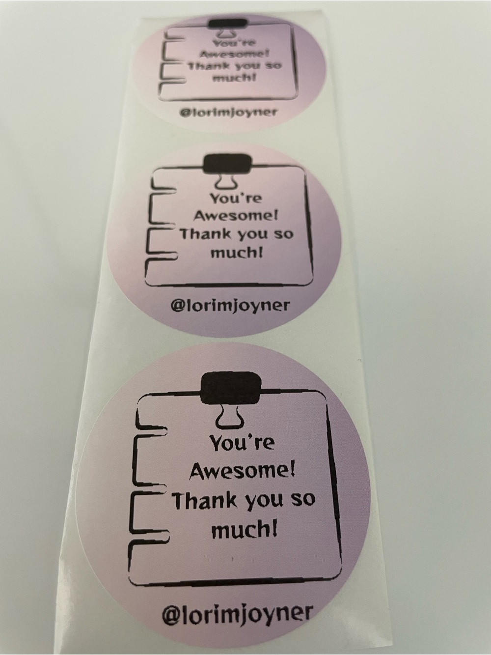 100 Custom 2” circle labels with your QR code or Thank You! - Picture 8 of 9